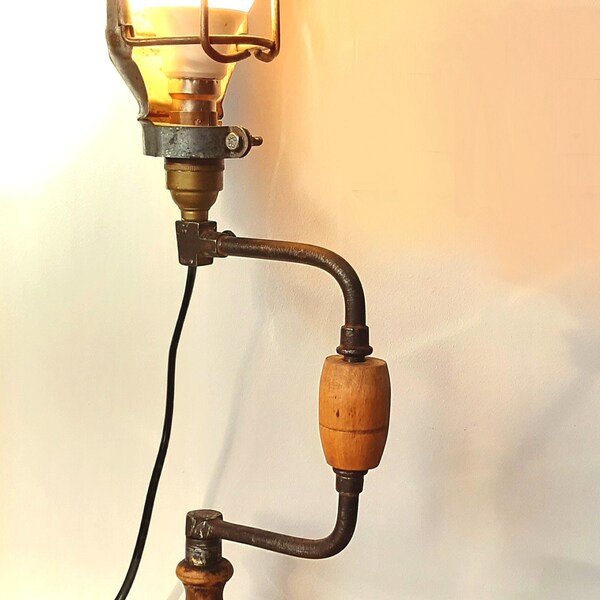 Lampe chignole vintage style industriel