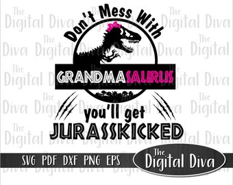 Download Grandma Saurus Svg Etsy