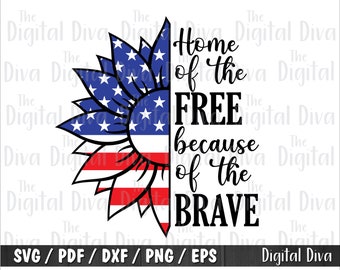 Download Home Of The Free Svg Etsy