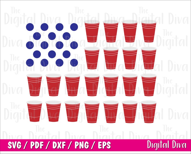 Red Solo Cup Svg American Flag SVG Made in the Usa Svg File - Etsy Hong Kong