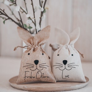 personalized bunny bag, Easter bag, Easter gift, gift bag