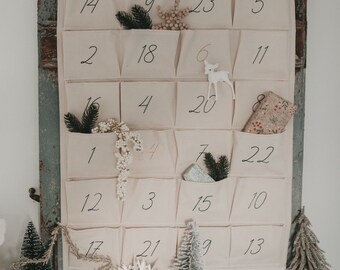 Personalized advent calendar, advent calendar to fill, reusable advent calendar, personalized advent calendar