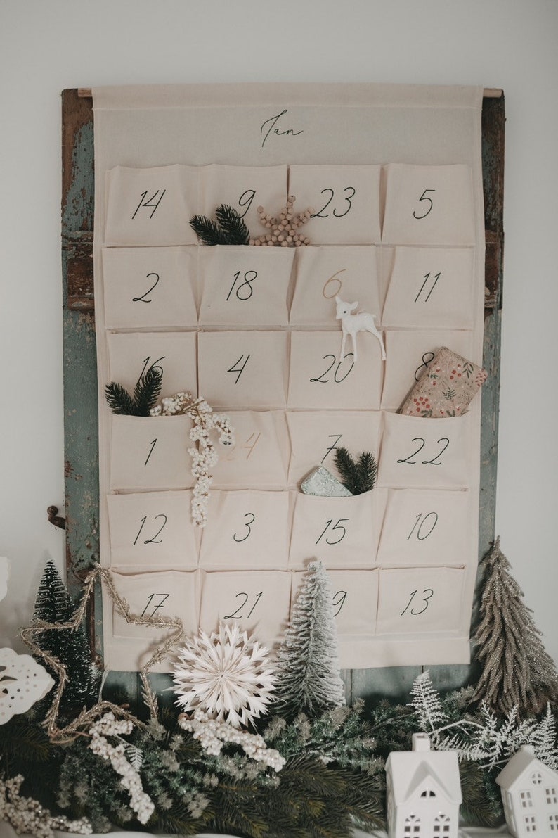 personalisierter Adventskalender, Adventskalender zum befüllen, Adventskalender wiederverwendbar, Adventskalender personalisiert Bild 8