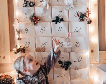 personalisierter Adventskalender, Adventskalender zum befüllen, Adventskalender wiederverwendbar, Adventskalender personalisiert