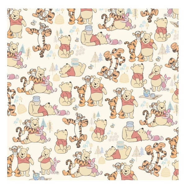 Winnie the Pooh Wrapping Paper Etsy