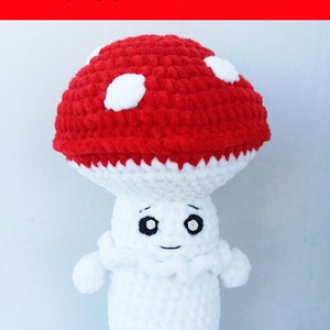 Crochet pattern Magic Mushroom, Amanita mushroom, Amigurumi pattern amanita