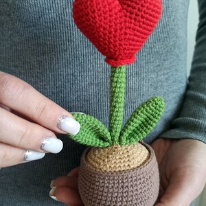 Crochet pattern Heart, Amigurumi pattern Valentines day image 3