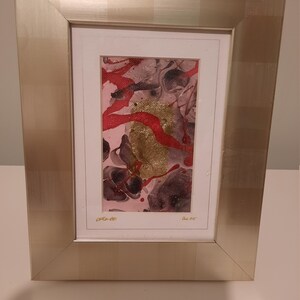 Framed Small Original Abstract Painting