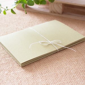 Quaderno di carta ecologico A6, Mini diario fatto a mano, Diario verde naturale, Piccolo diario vuoto, Quaderno riciclato per viaggiatori