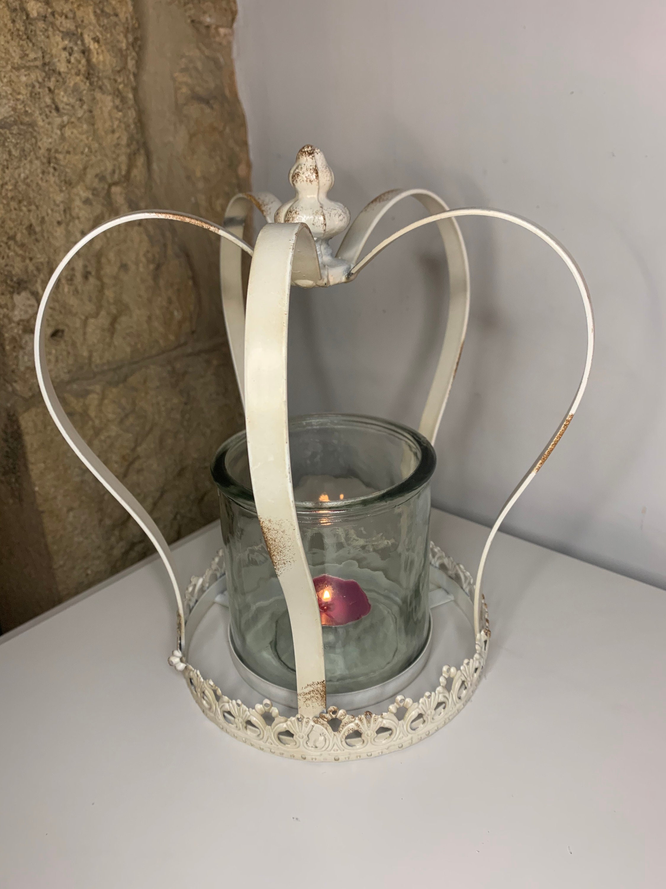 Antique Crown Candle Holder Etsy