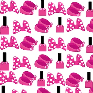 Minnie Mouse Bowtique Digital Paper