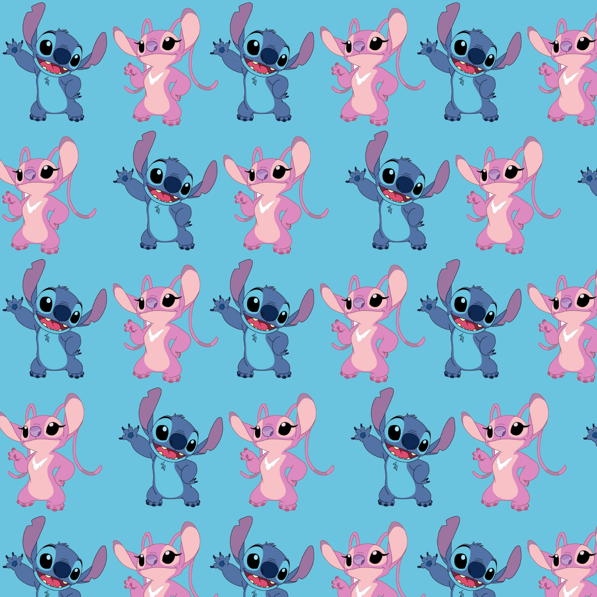 Stitch And Angel Digital Paper