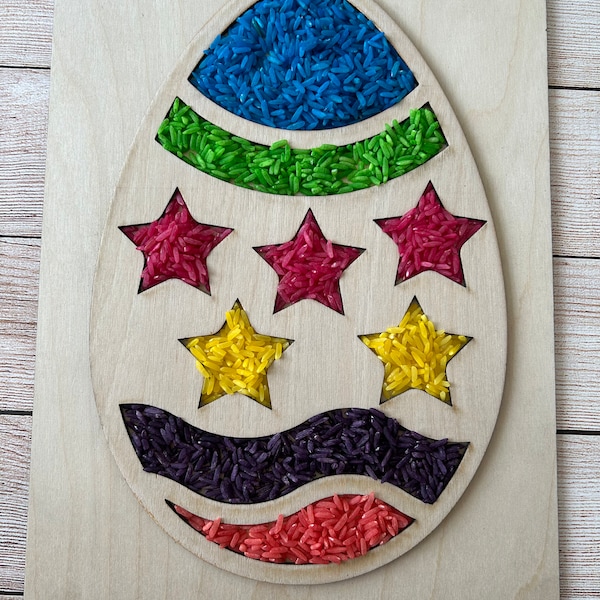 Easter Sensory Rice Board Including Rice