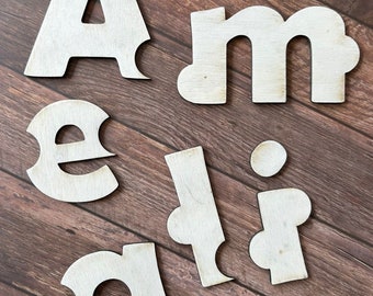 Personalised Letter Name Puzzle for Children - learning through play