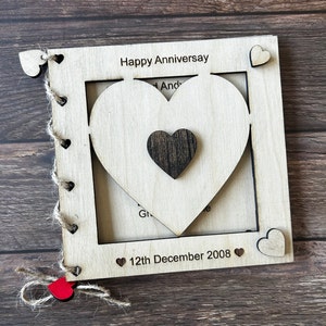 Personalised Wooden Greeting Cards for Christmas Tree Decor