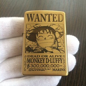 Zippo Wanted Monkey D Luffy Zippo Lighter Golden Lighter Etsy