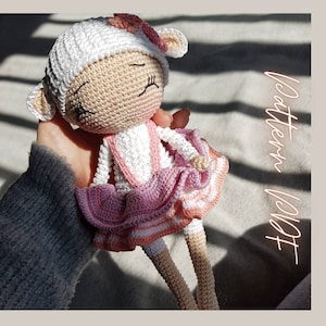 Crochet sheep from crochet animals collection, crochet patterns (English PDF)