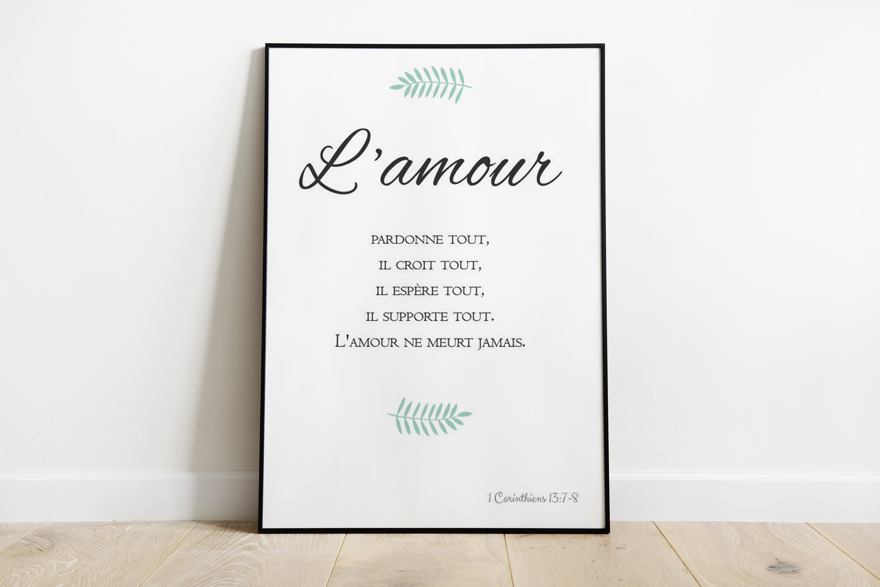 Verset Biblique De L Amour Etsy France