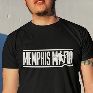 Koszulka Memphis Mafia: Unisex inspirowana Elvisem Presleyem