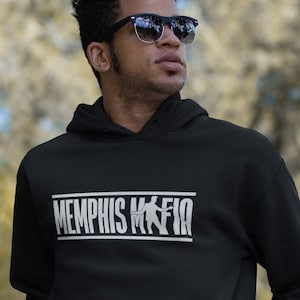 Bluza z kapturem unisex Memphis Mafia: inspirowana Elvisem Presleyem