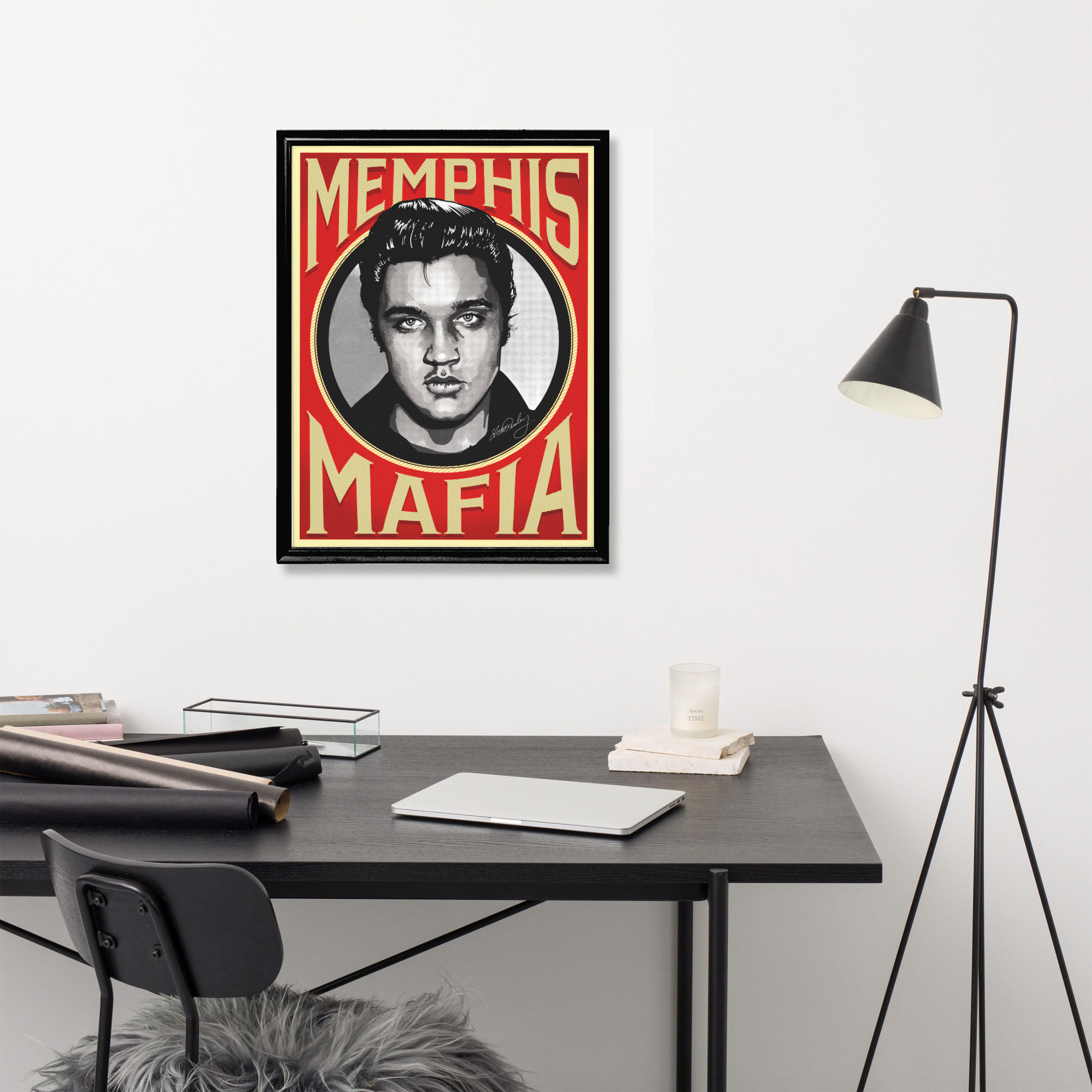 Elvis Presley Digital Download Illustration, Memphis Mafia Inspired ...