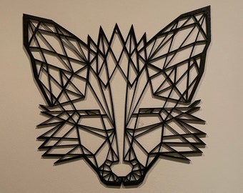 Geometric  Fox designed wall art.
