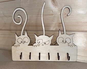 Cat Key Holder Etsy