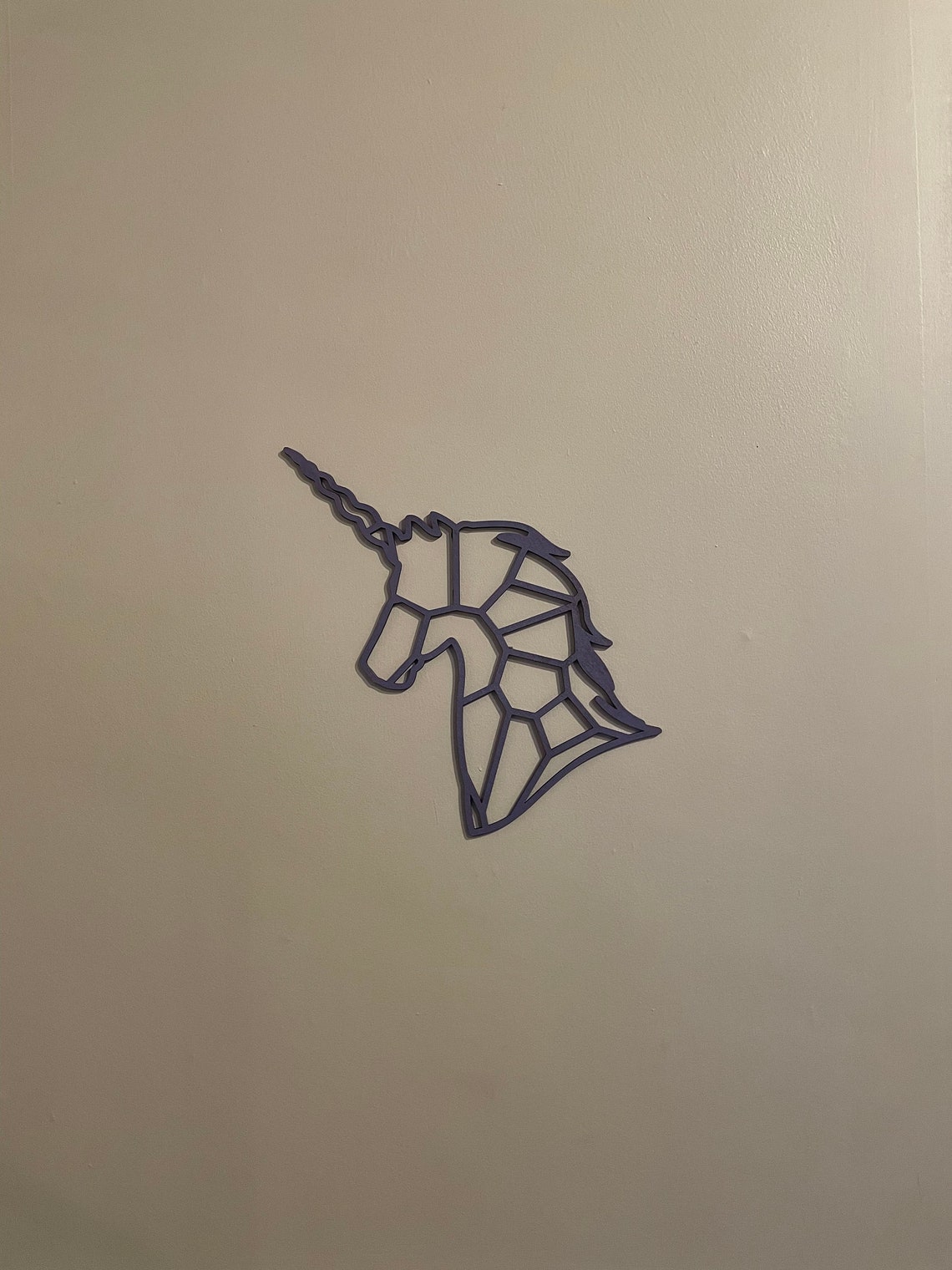 Geometric Unicorn Designed Wall Art. Etsy