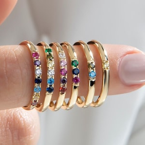 10K,14K,18K Gold Family Birthstone Ring, Gold Personalized Birthstone Ring, Custom Birthstone Ring, Gift for Mom, Gift for Her, Mother Ring