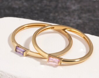 10K,14K,18K Gold Birthstone Ring, Custom Birthstone Gold Ring, Wedding Band Ring, Personalized Birthstone Ring, Gift For Mom, Mother Ring