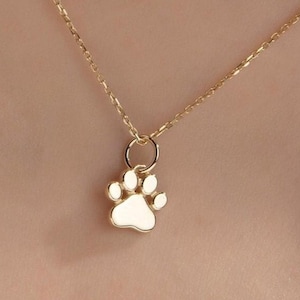 10K,14K,18K Gold Engraved Paw Pendant, Pet Memorial Gift, Pet Remembrance Gift, Gift For Dog Lovers, Gift For Cat Lovers,  Mother's Day Gift