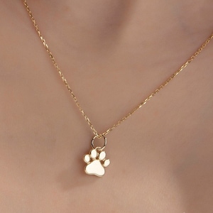 10K,14K,18K Gold Engraved Paw Pendant , Pet Parent Gift, Pet Memorial,Pet Remembrance Gift,Gift For Dog Lovers,Gift For Cat Lovers,Paw Charm