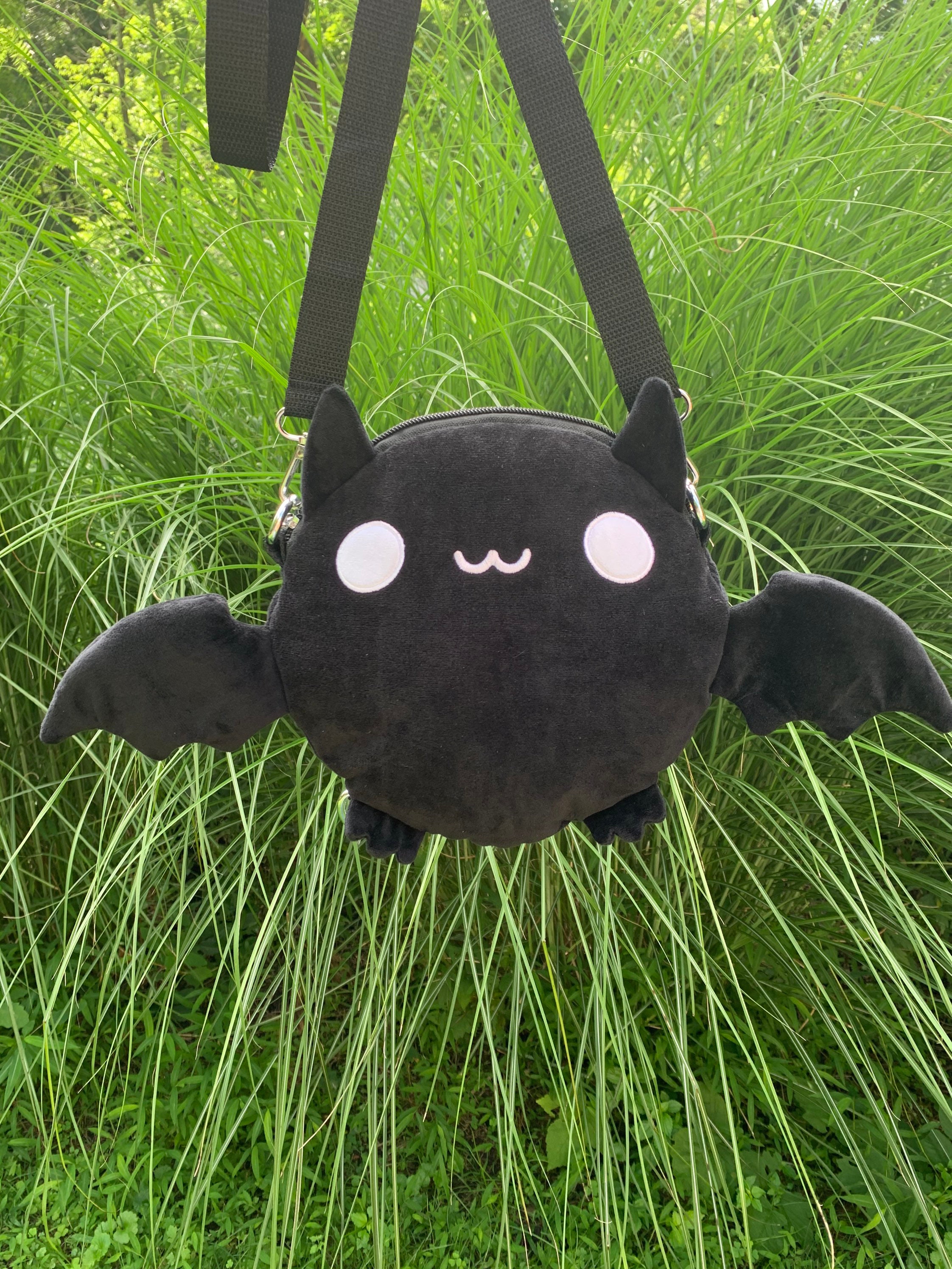 PREORDER Plush Bat Bag Backpack Crossbody Mini Purse Etsy