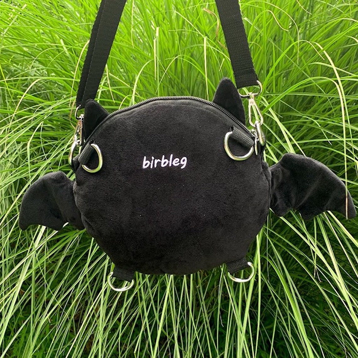 PREORDER Plush Bat Bag Backpack Crossbody Mini Purse Etsy