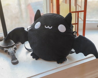Cute Plush Bat Mini Crossbody Bag / Backpack - New higher quality straps