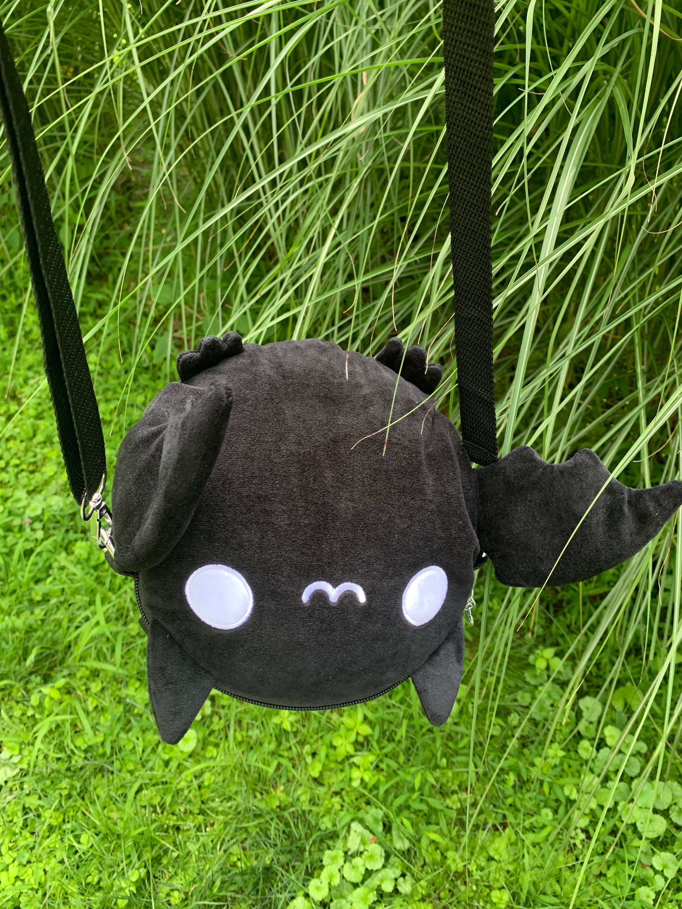 PREORDER Plush Bat Bag Backpack Crossbody Mini Purse Etsy