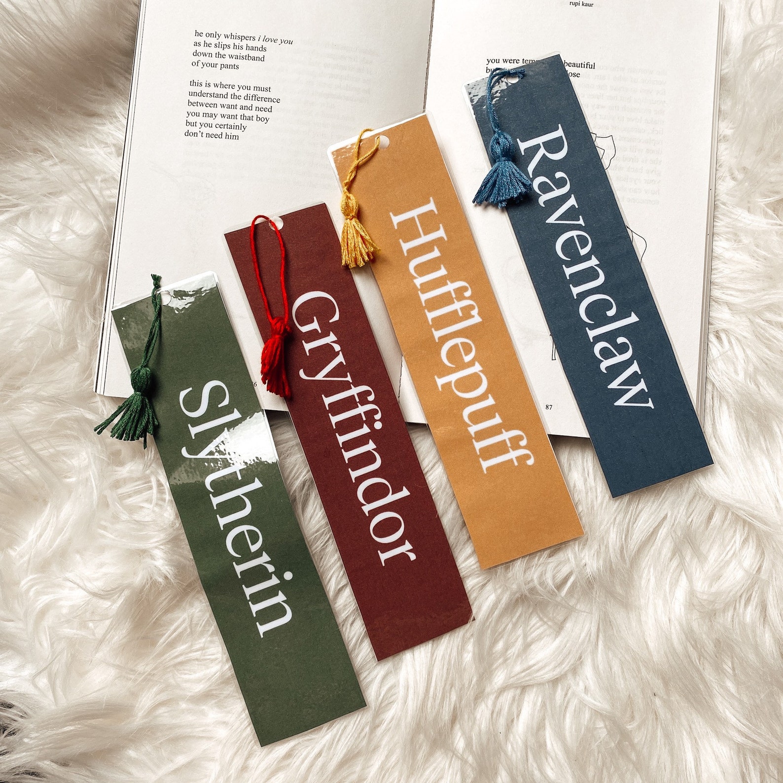 Hogwarts houses Bookmarks bookmark Harry Potter Hogwarts | Etsy