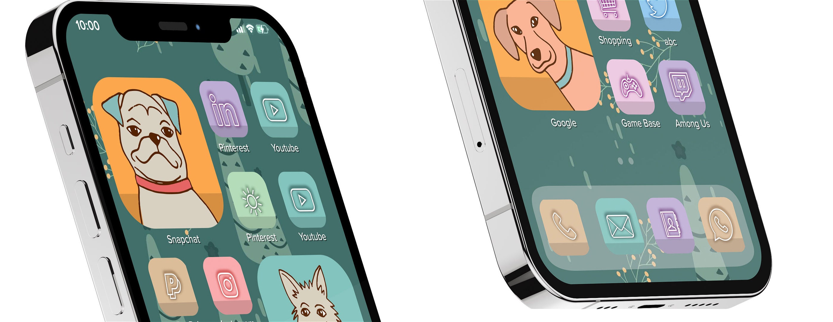 Cute Dog App Icon Pack I Stylish Icons for Android and iPhone I Manga