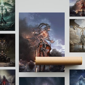 Final Fantasy 16 Eikon Pose Poster - many sizes