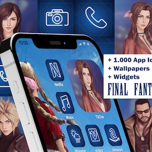 Final Fantasy - App Icon Pack I Stylish Icons for Android and IPhone I Final Fantasy I Futuristic App Package I Digital Product
