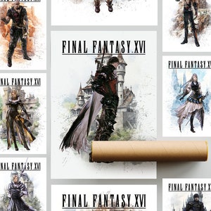 Final Fantasy 16 Character Posters - many sizes