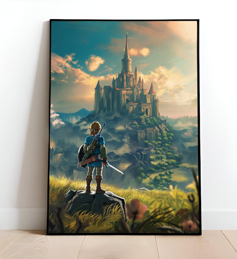 Link From Zelda Poster Character Poster Breath of the Wild I CGI I High ...
