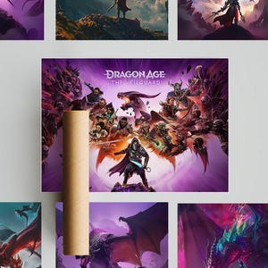 Dragon Age Veilguard Affiches I CGI I Affiche de rendu élevé I Affiche de personnage Dragon Age