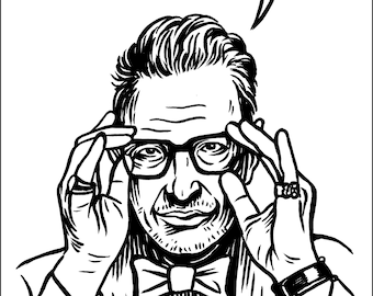 Jeff Goldblum Giclée Portrait