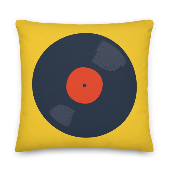 Retro Vinyl Record Throw Pillow Cover – 18x18 Inch Vintage Music Decor Pillowcase For Couch & Bed - View #7