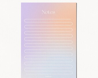 Notepad, gradient, aura, rainbow, lasting