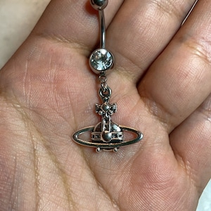 Spaceship Belly Ring