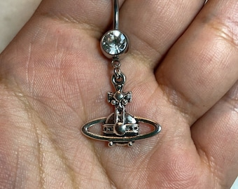 Spaceship Belly Ring