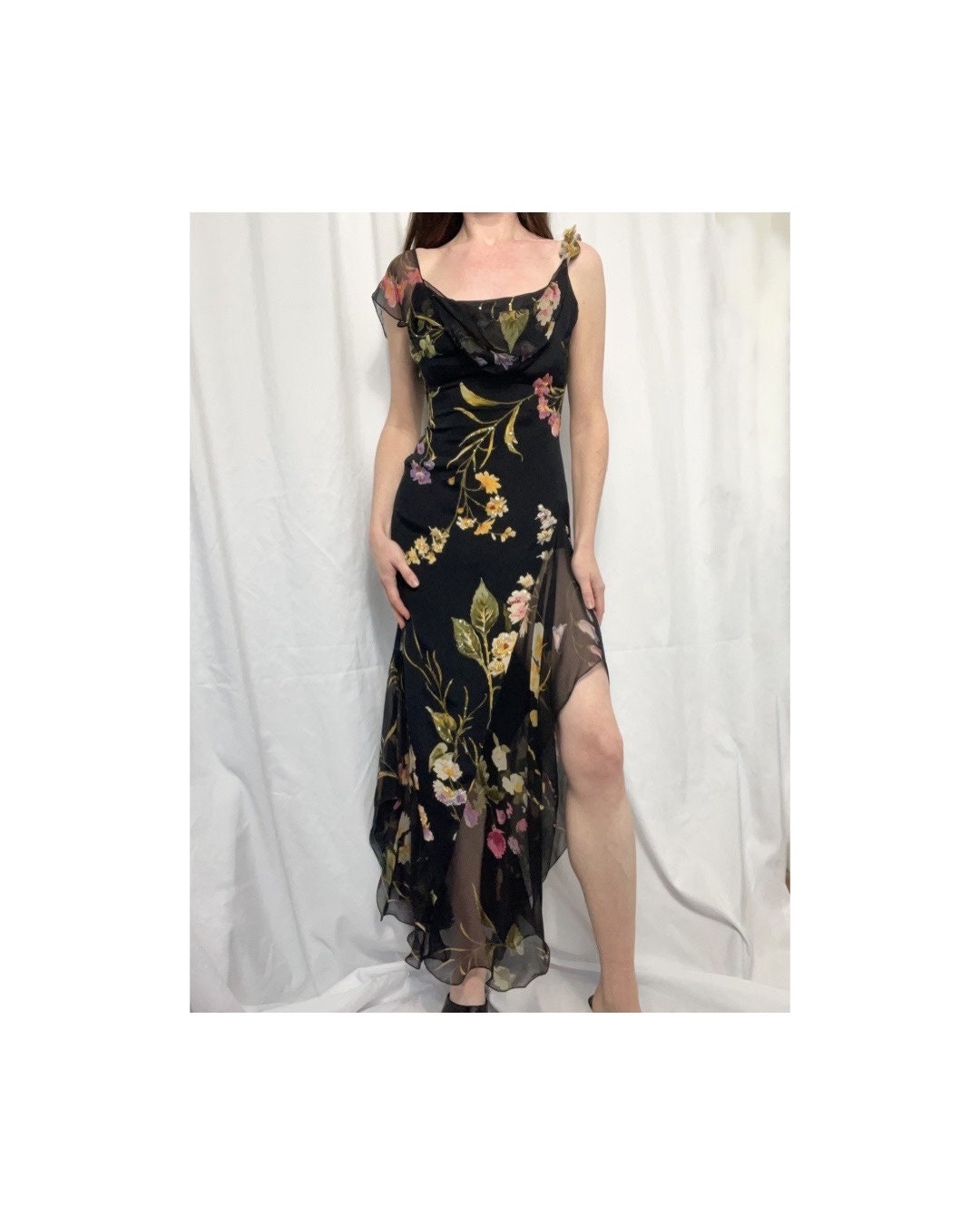 Elie Saab crystal-embellished cut-out gown - Black