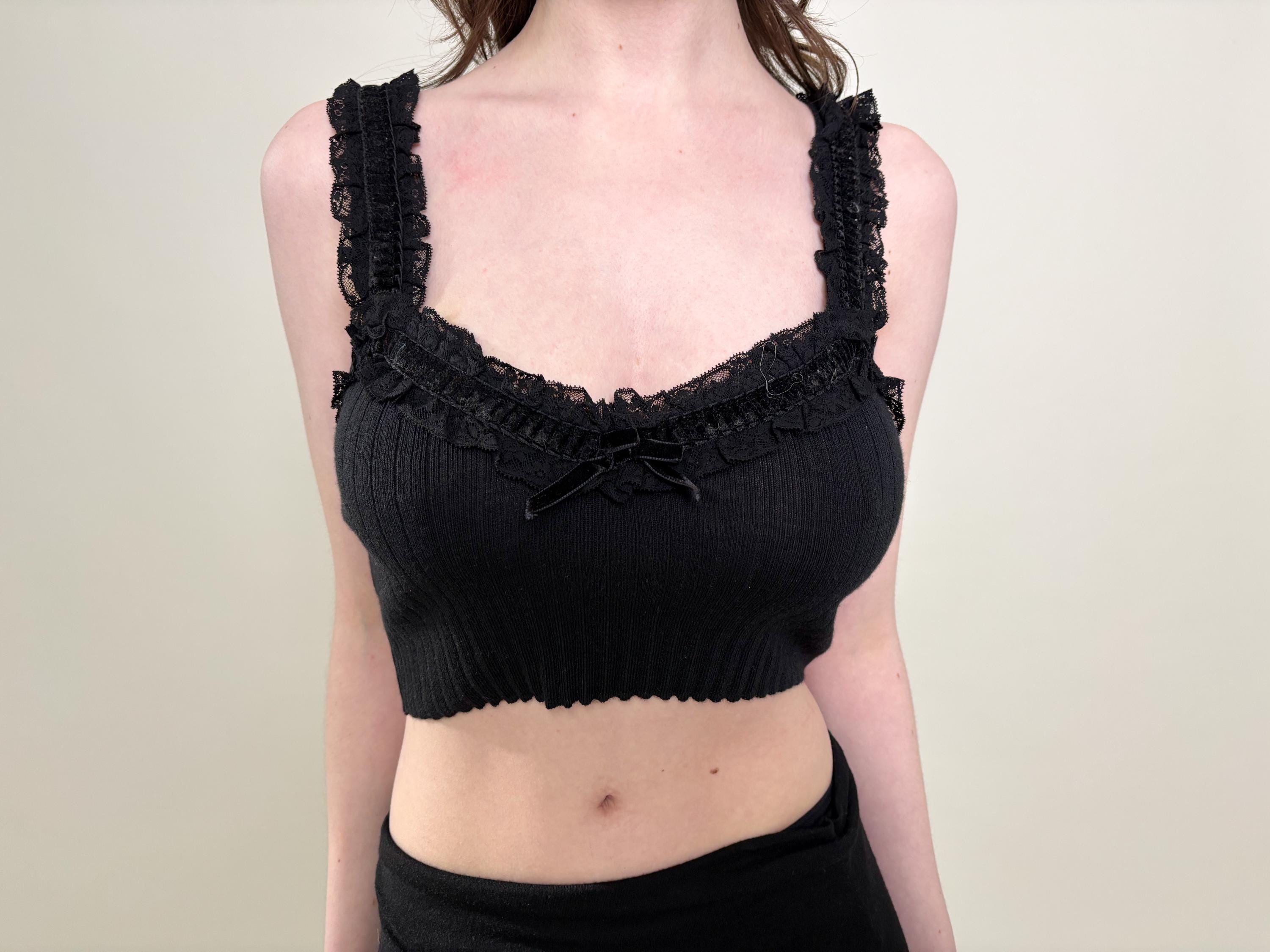 Blumarine Anna Molinari S/S 1993 Cropped Lace Knit Top - Etsy